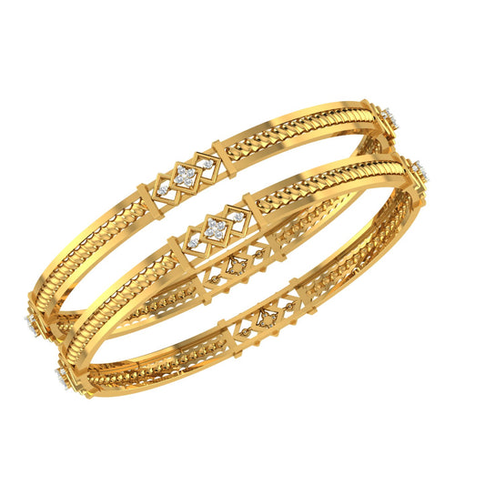 Regal Weave Diamond Bangle