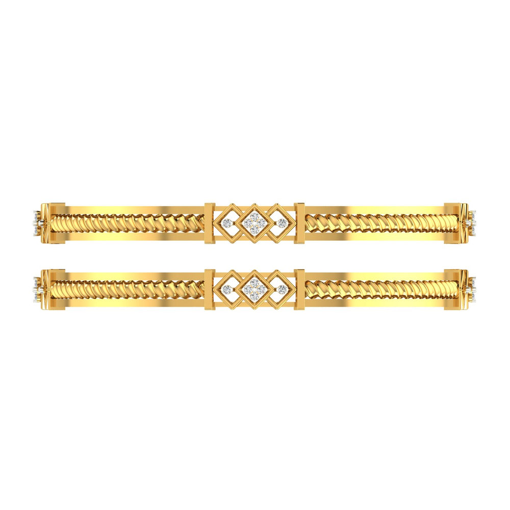 Regal Weave Diamond Bangle