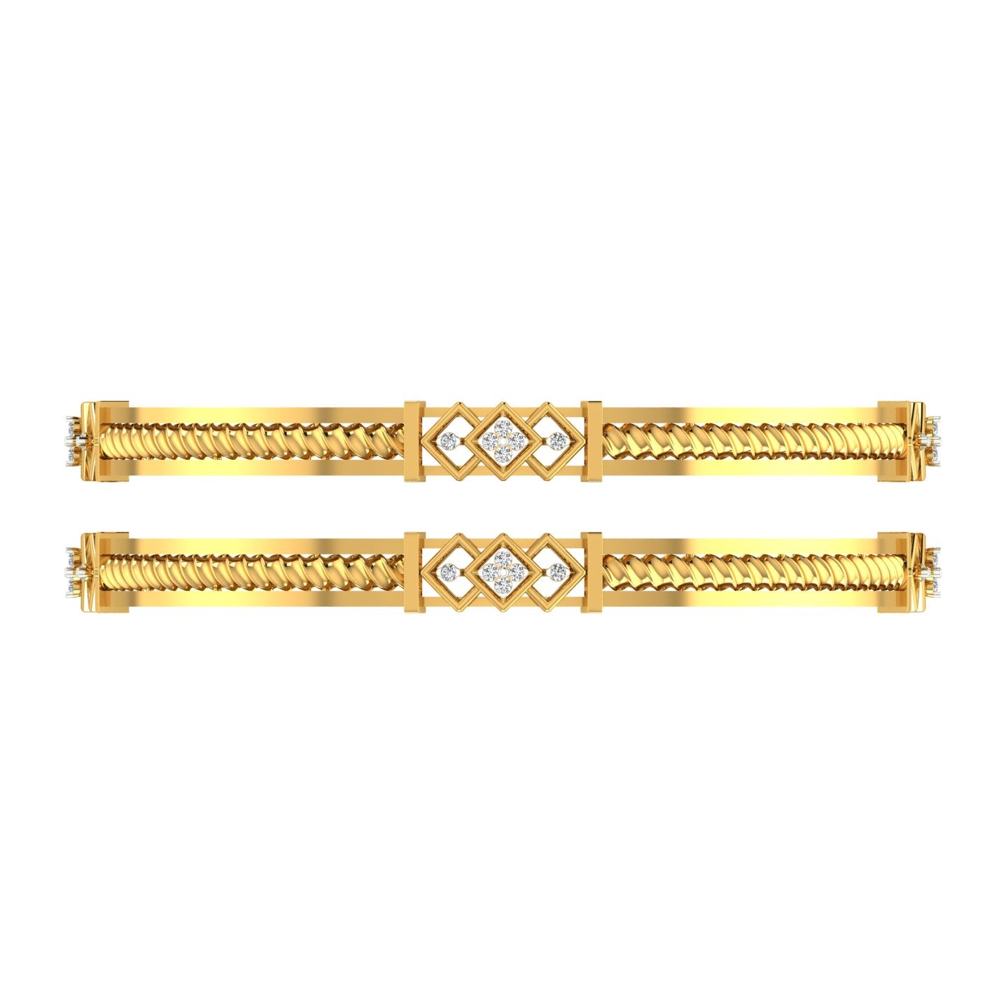 Regal Weave Diamond Bangle