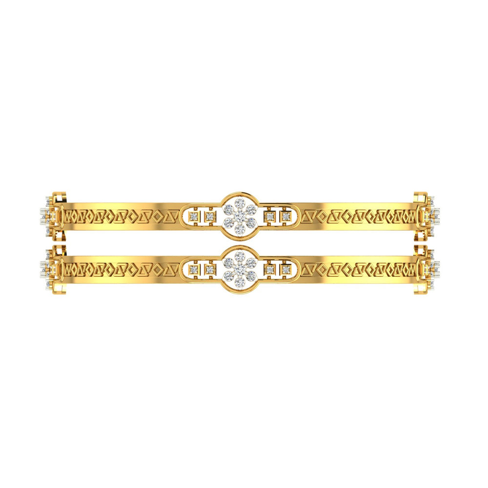 Twin Hearts Diamond Mangalsutra Bracelet