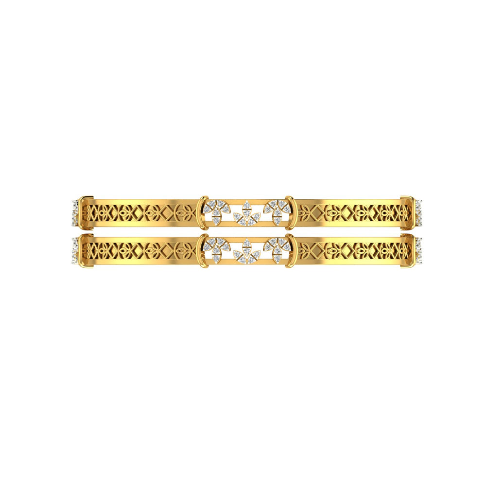 Floral Infinity Diamond Mangalsutra Bracelet