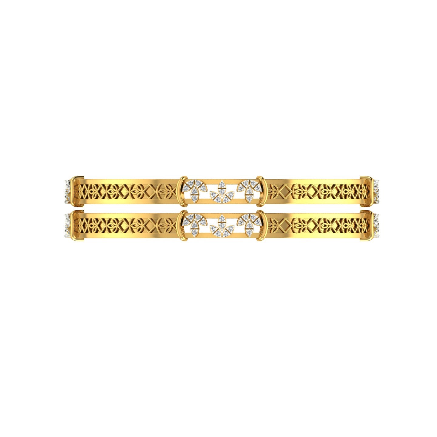 Floral Infinity Diamond Mangalsutra Bracelet