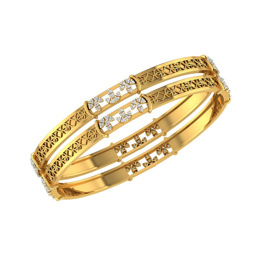 Floral Infinity Diamond Mangalsutra Bracelet