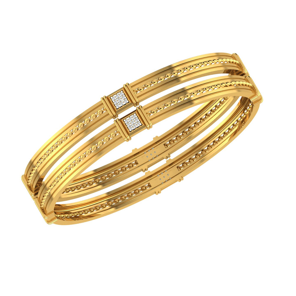 Modern Aura Diamond Mangalsutra Bracelet