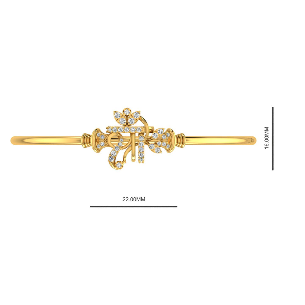 Infinity Oval Bangle Bracelet Noa