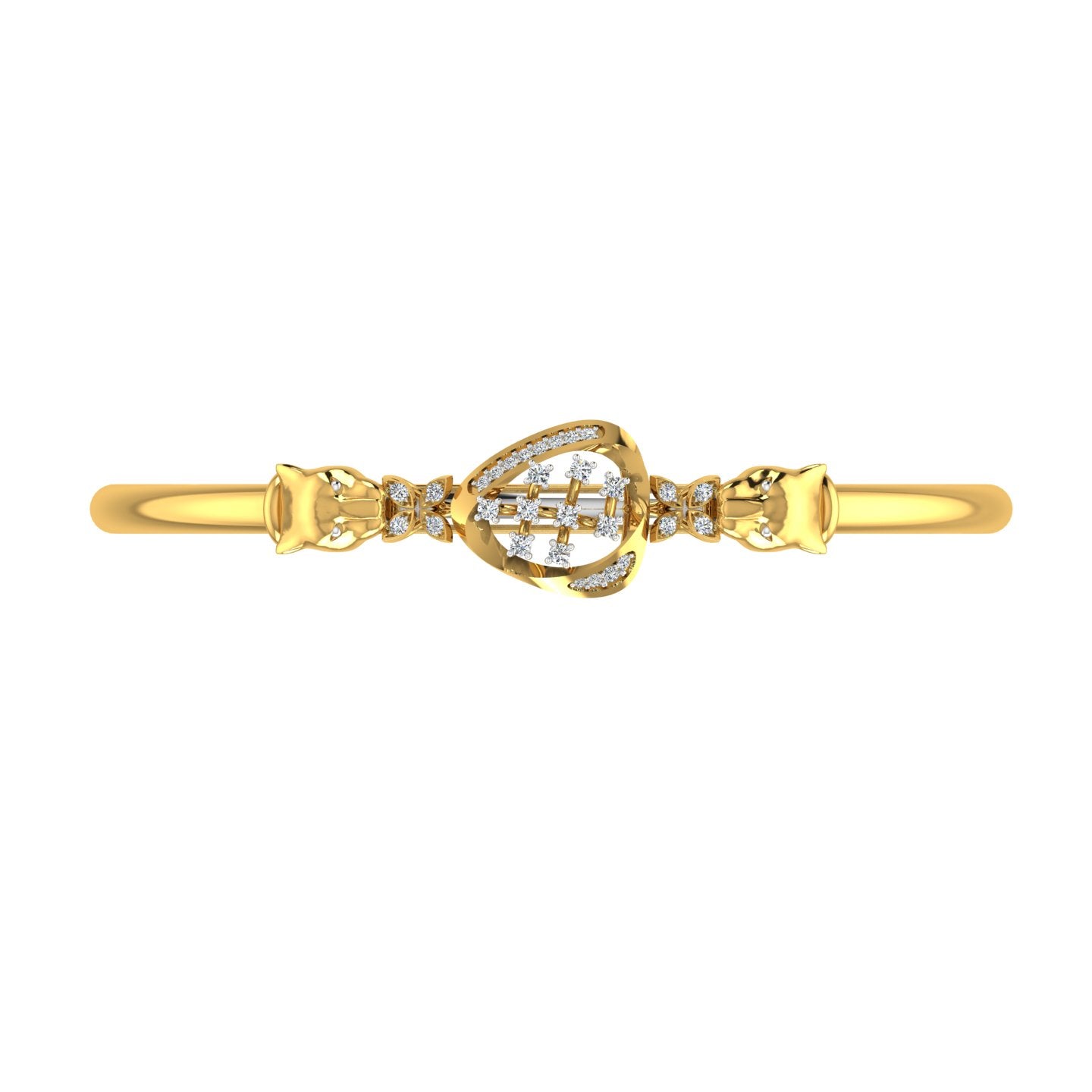 Diamond Panther Bangle