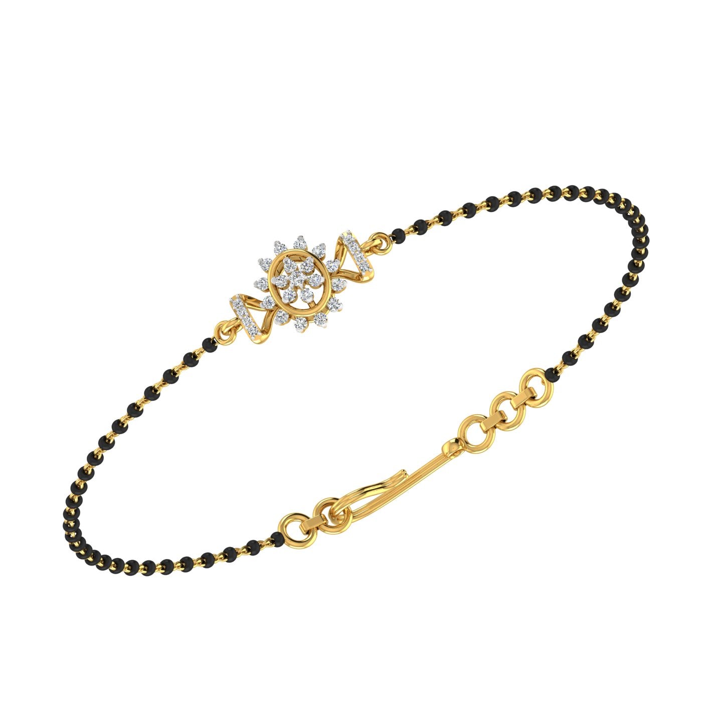 Black Beads Bracelet