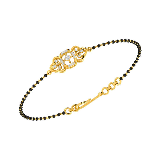 Gold Designer Beads Bracelet