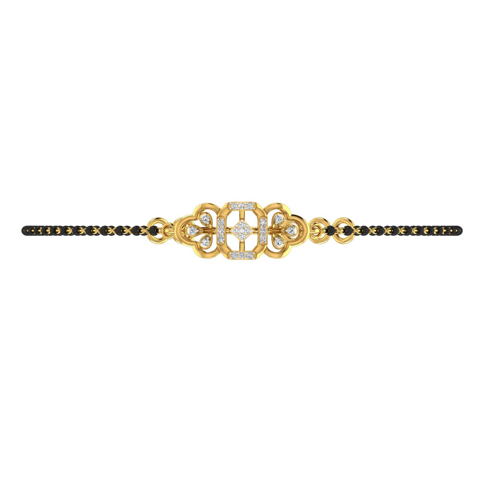 Gold Designer Beads Bracelet
