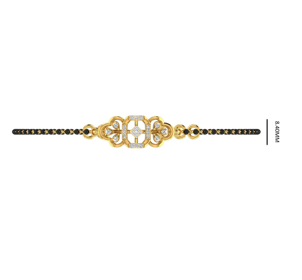 Gold Designer Beads Bracelet