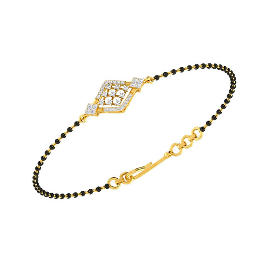 Diamond Charm Mangalsutra Bracelet