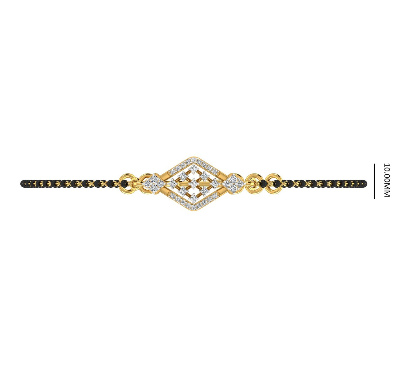 Diamond Charm Mangalsutra Bracelet