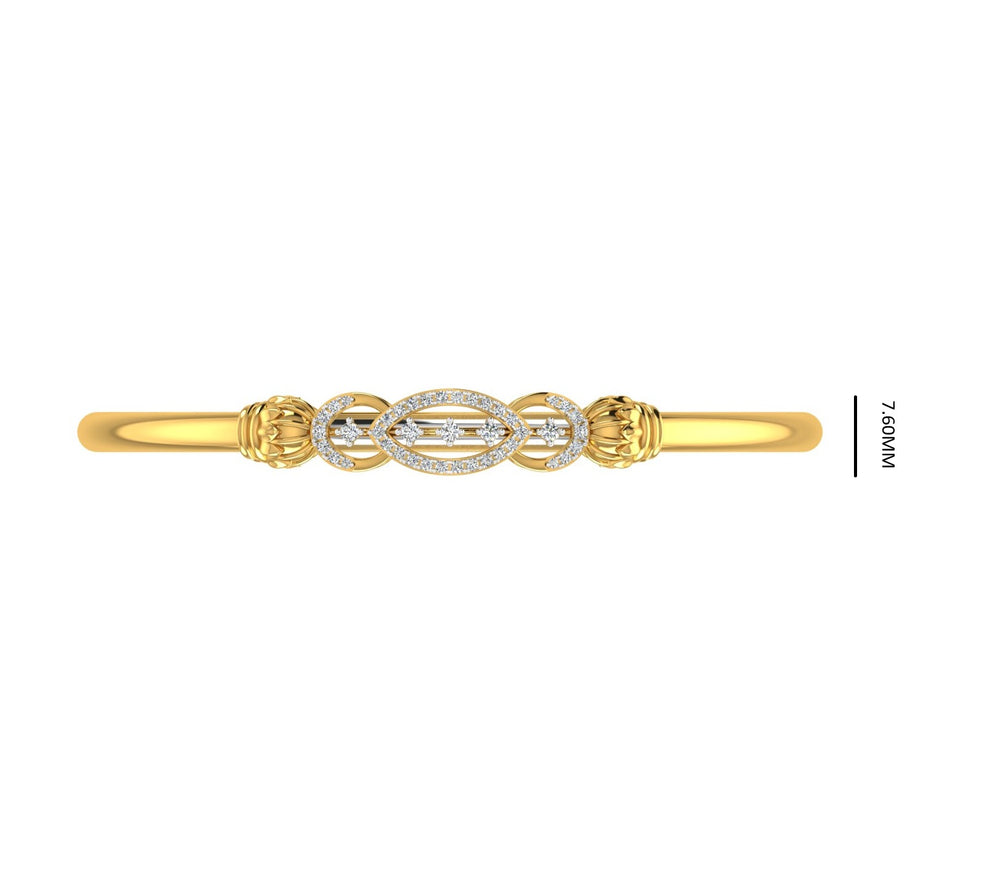 Infinity Leaf Diamond Kada