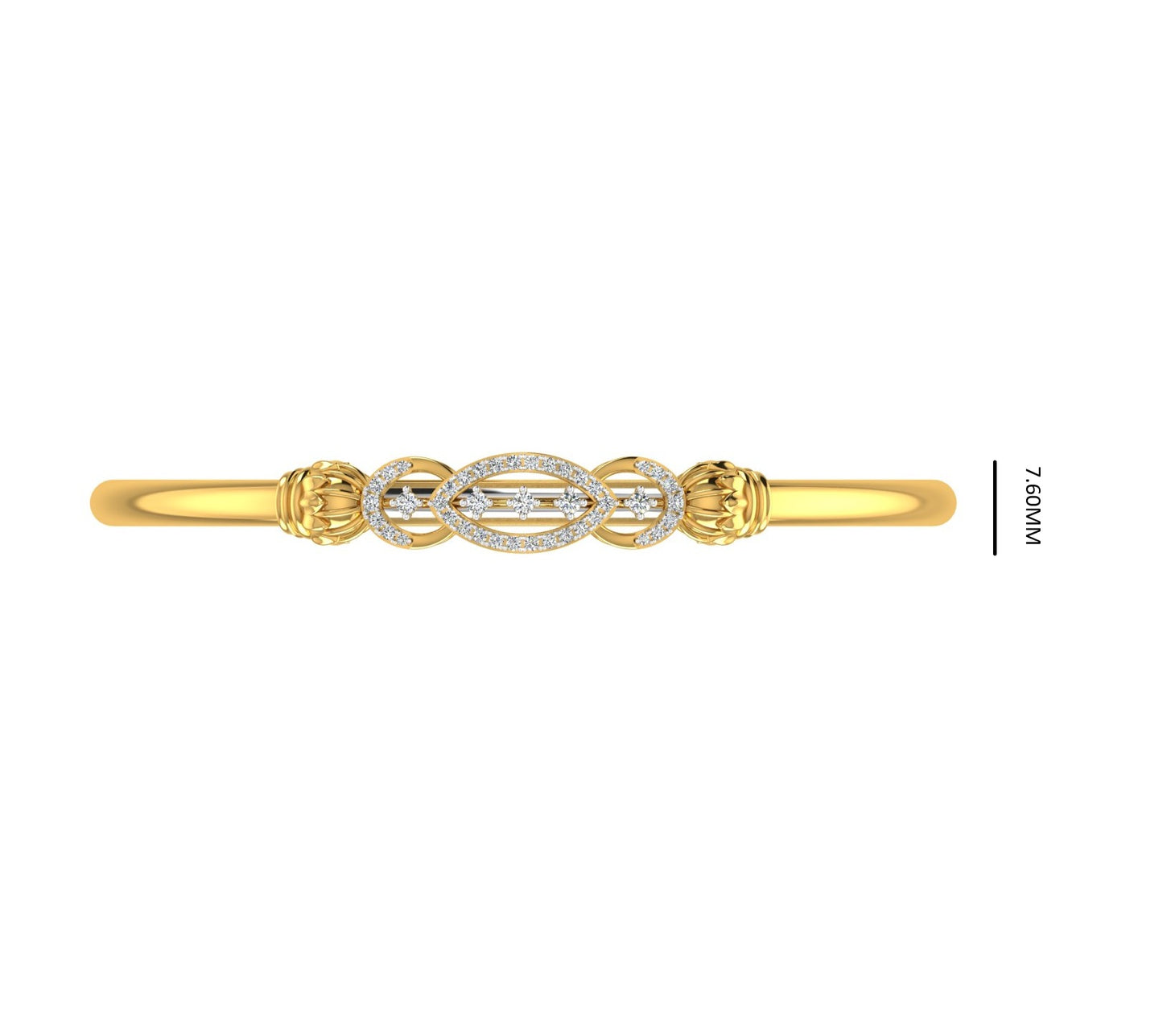 Infinity Leaf Diamond Kada