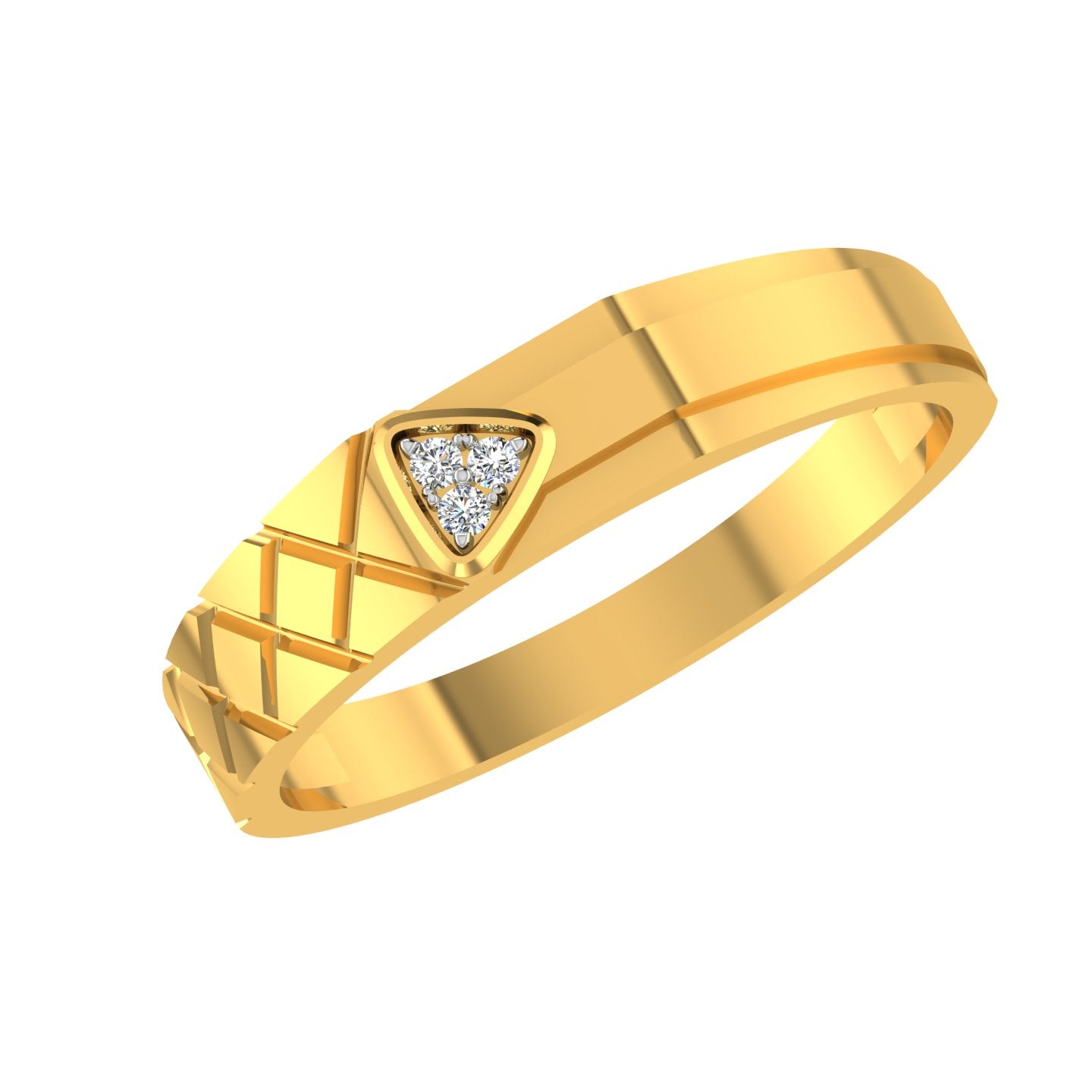 Trinity Shield Diamond Ring