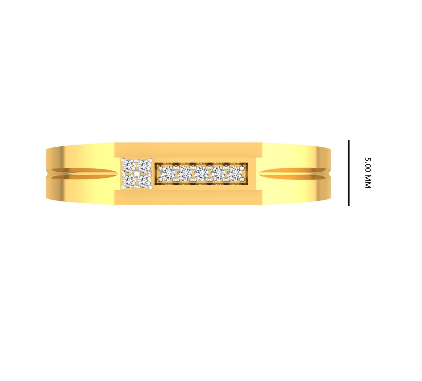 Linear Bloom Diamond Ring