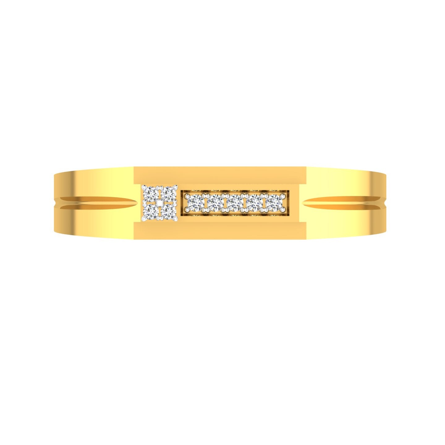 Linear Bloom Diamond Ring