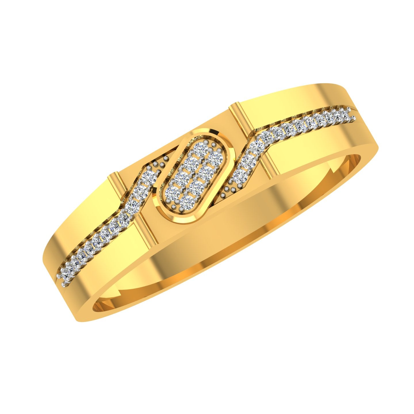 Infinity Wave Diamond Band