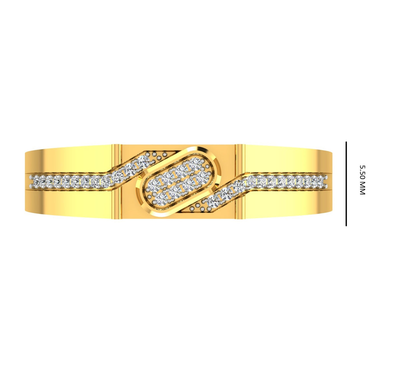 Infinity Wave Diamond Band