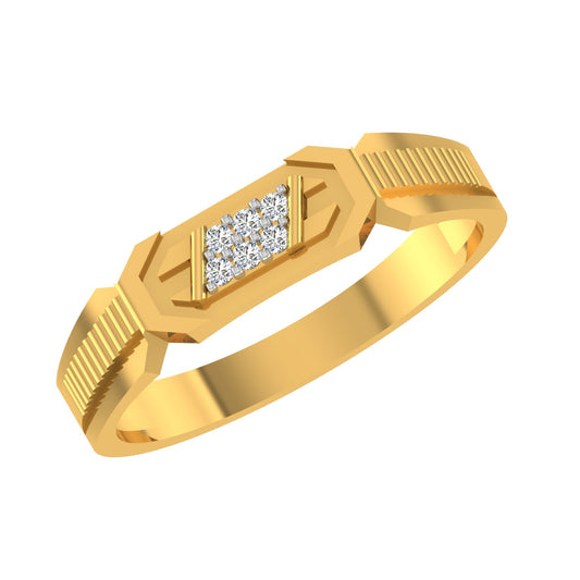 Hexa Edge Diamond Ring