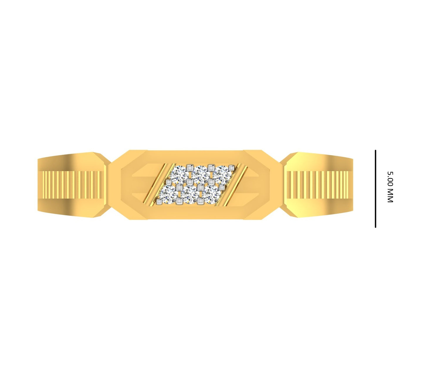 Hexa Edge Diamond Ring