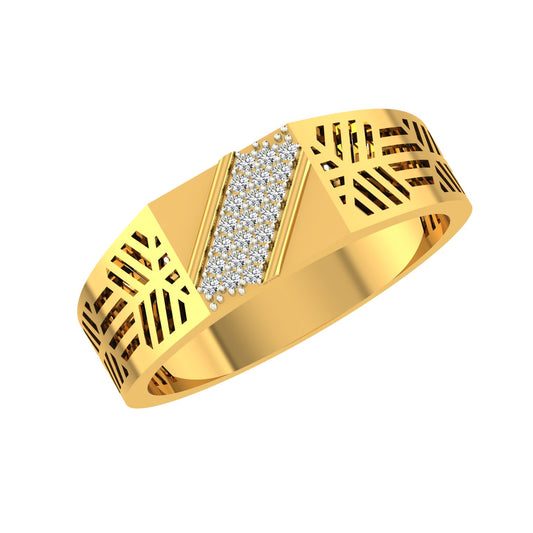 Regal Stripe Diamond Ring