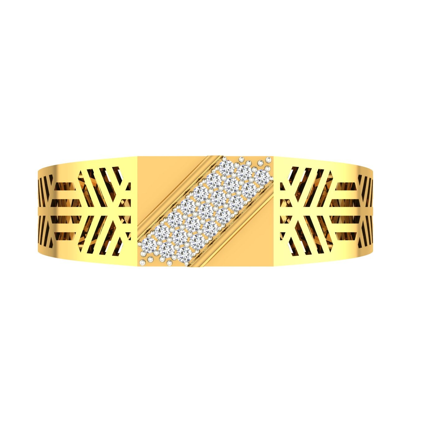 Regal Stripe Diamond Ring