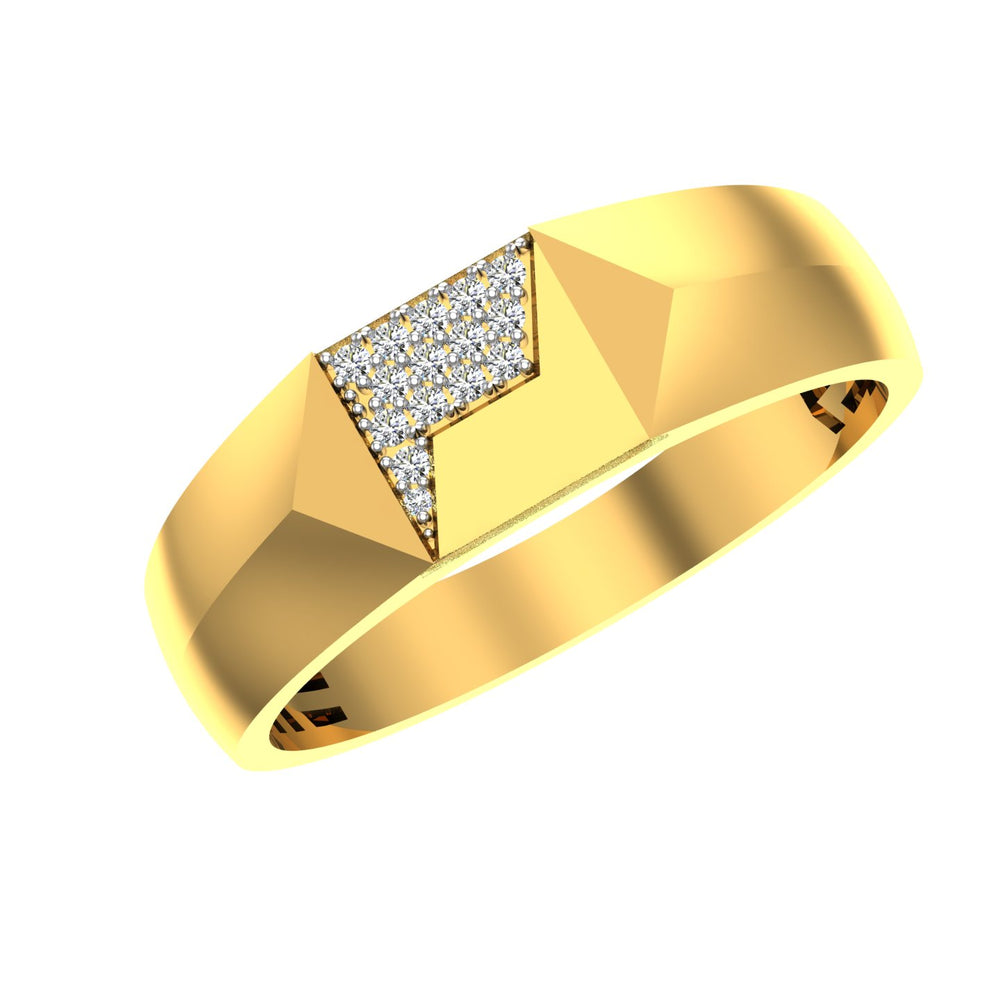 Prism Cut Diamond Band
