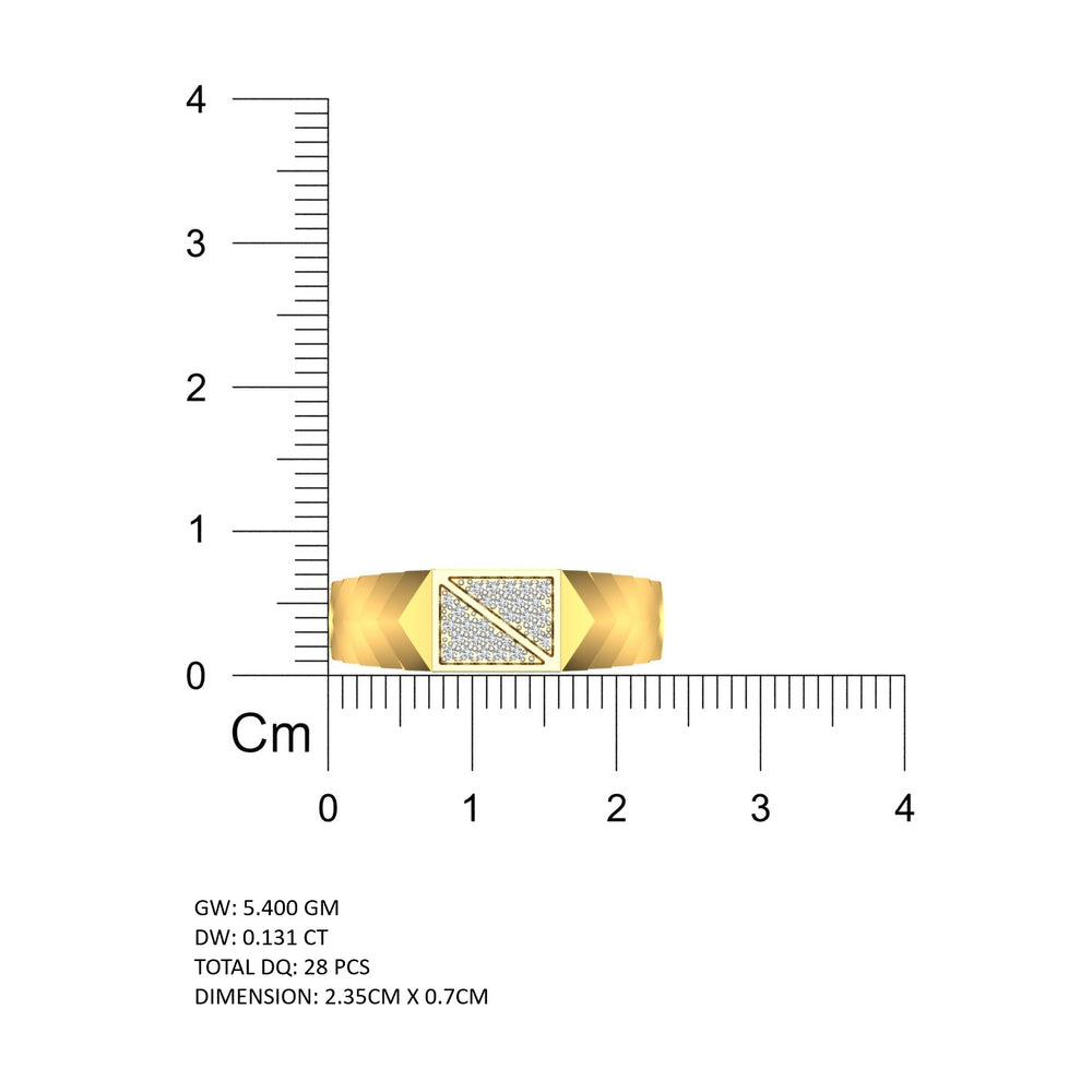 Twin Triangle Diamond Ring