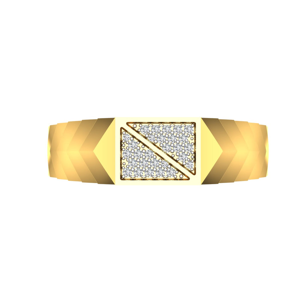 Twin Triangle Diamond Ring