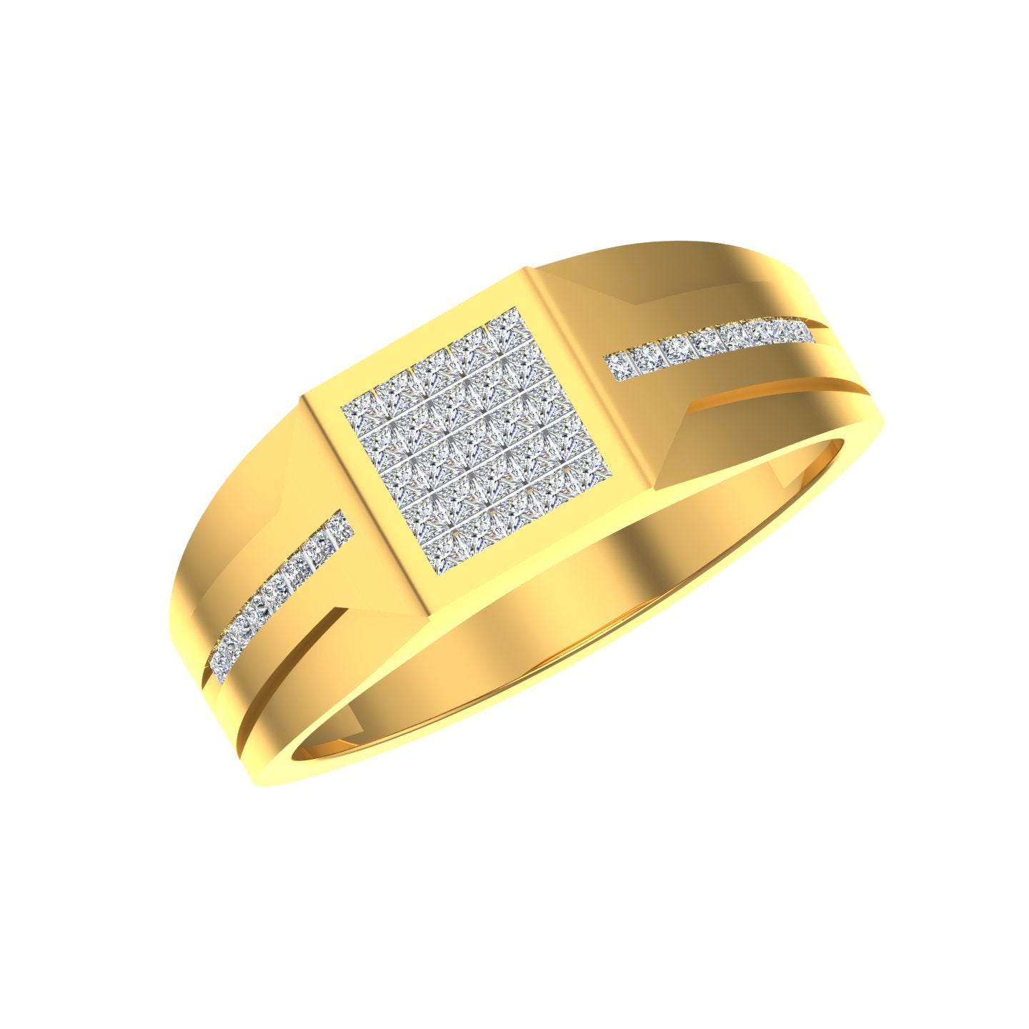 Royal Square Illusion Ring
