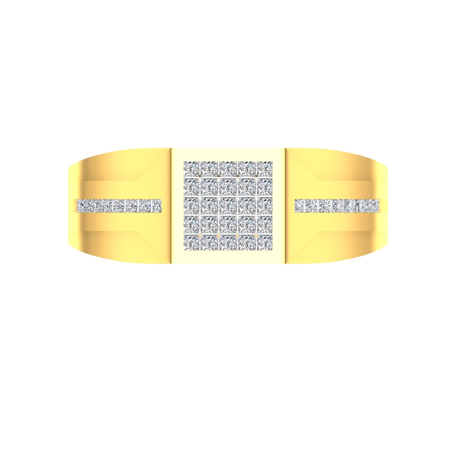 Royal Square Illusion Ring
