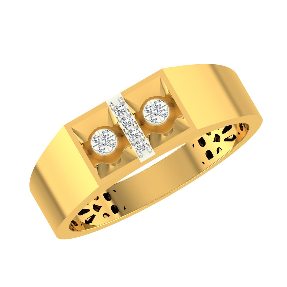 Twin Crown Diamond Ring
