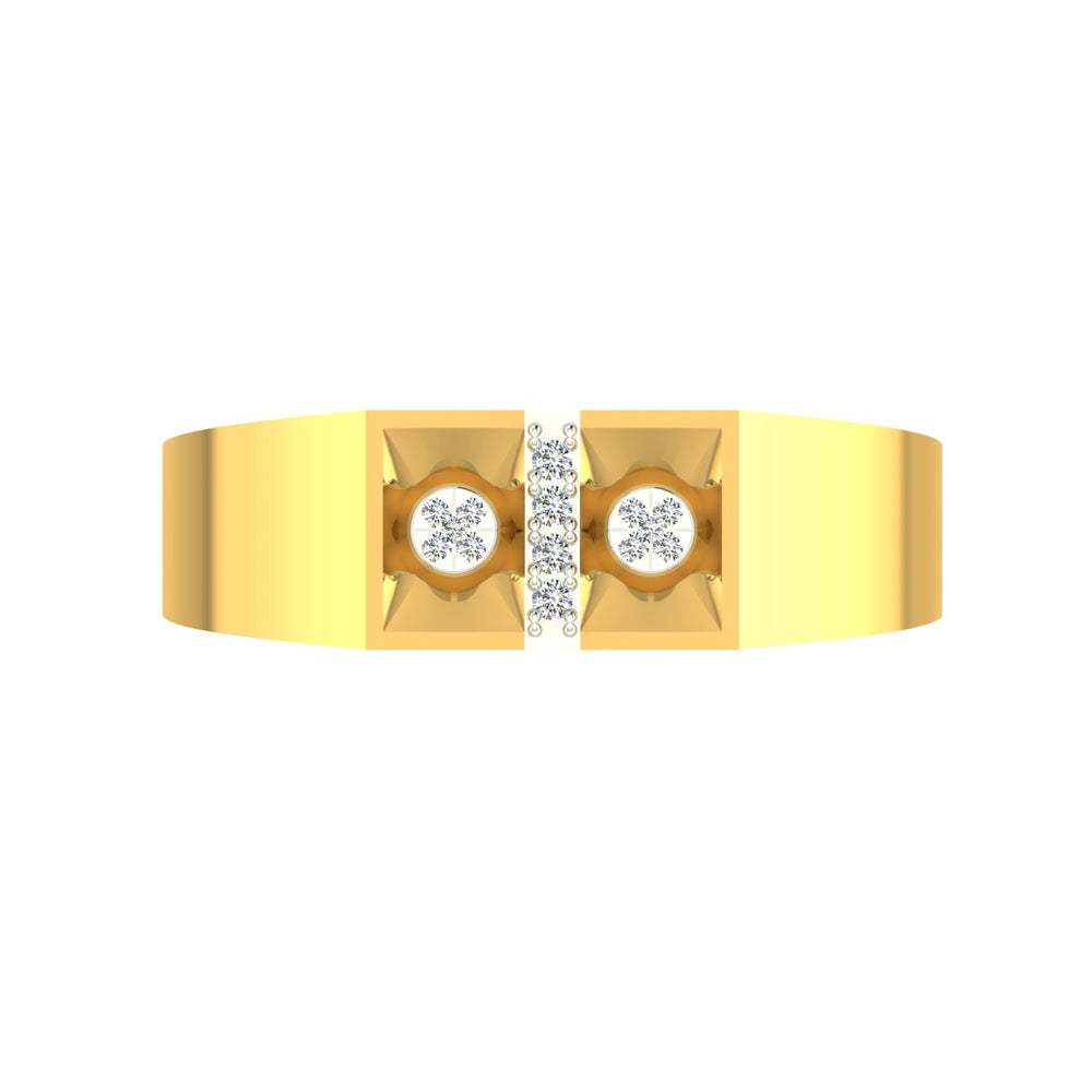Twin Crown Diamond Ring