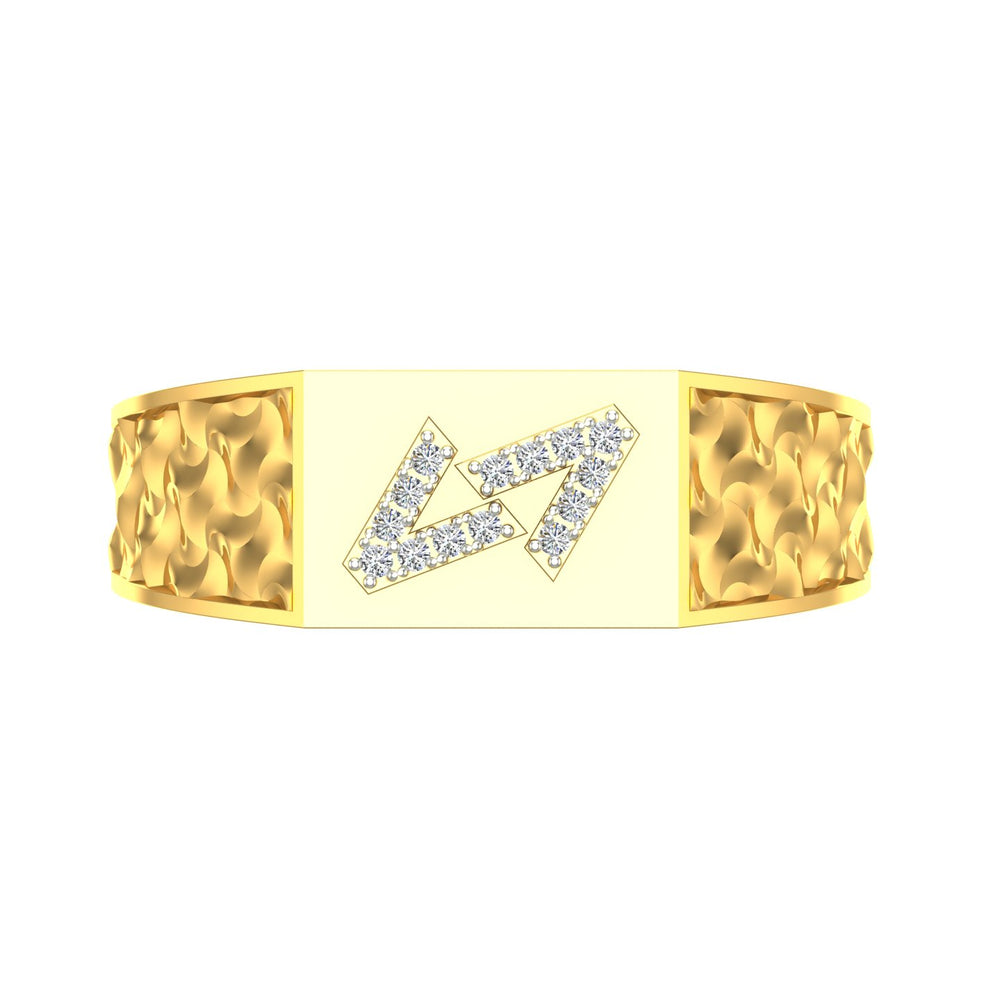 Victory Monogram Diamond Ring
