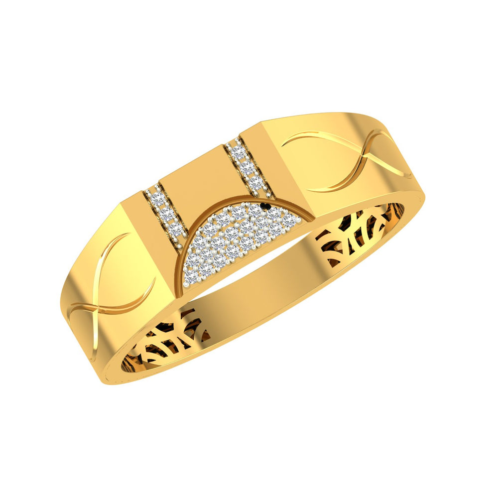 Crescent Royale Diamond Ring