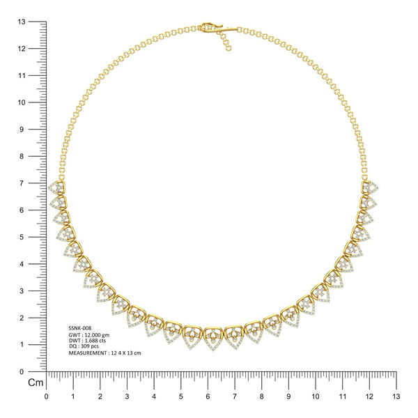 Golden Love Motif Necklace hover image
