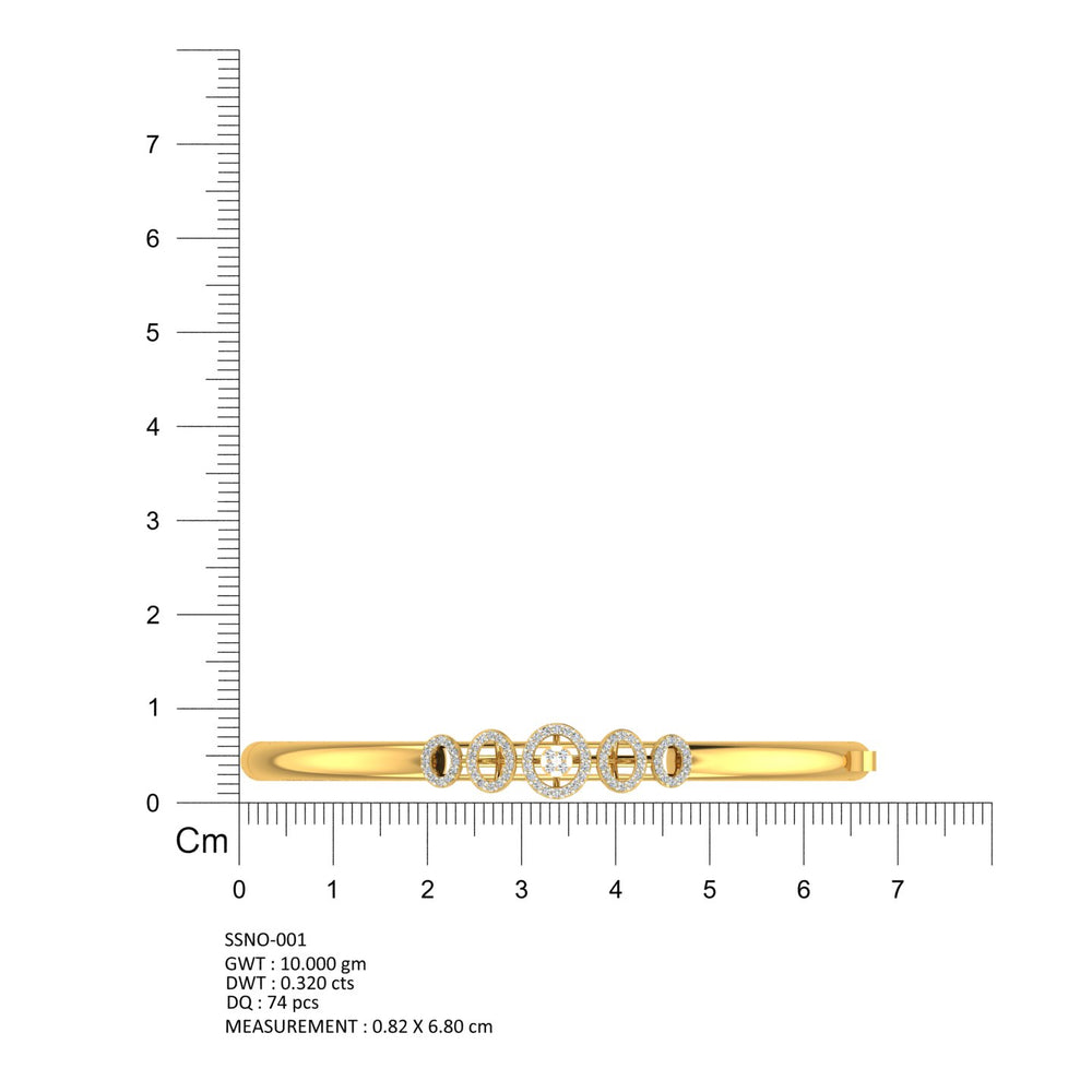 Celestial Orbit Diamond Bangle