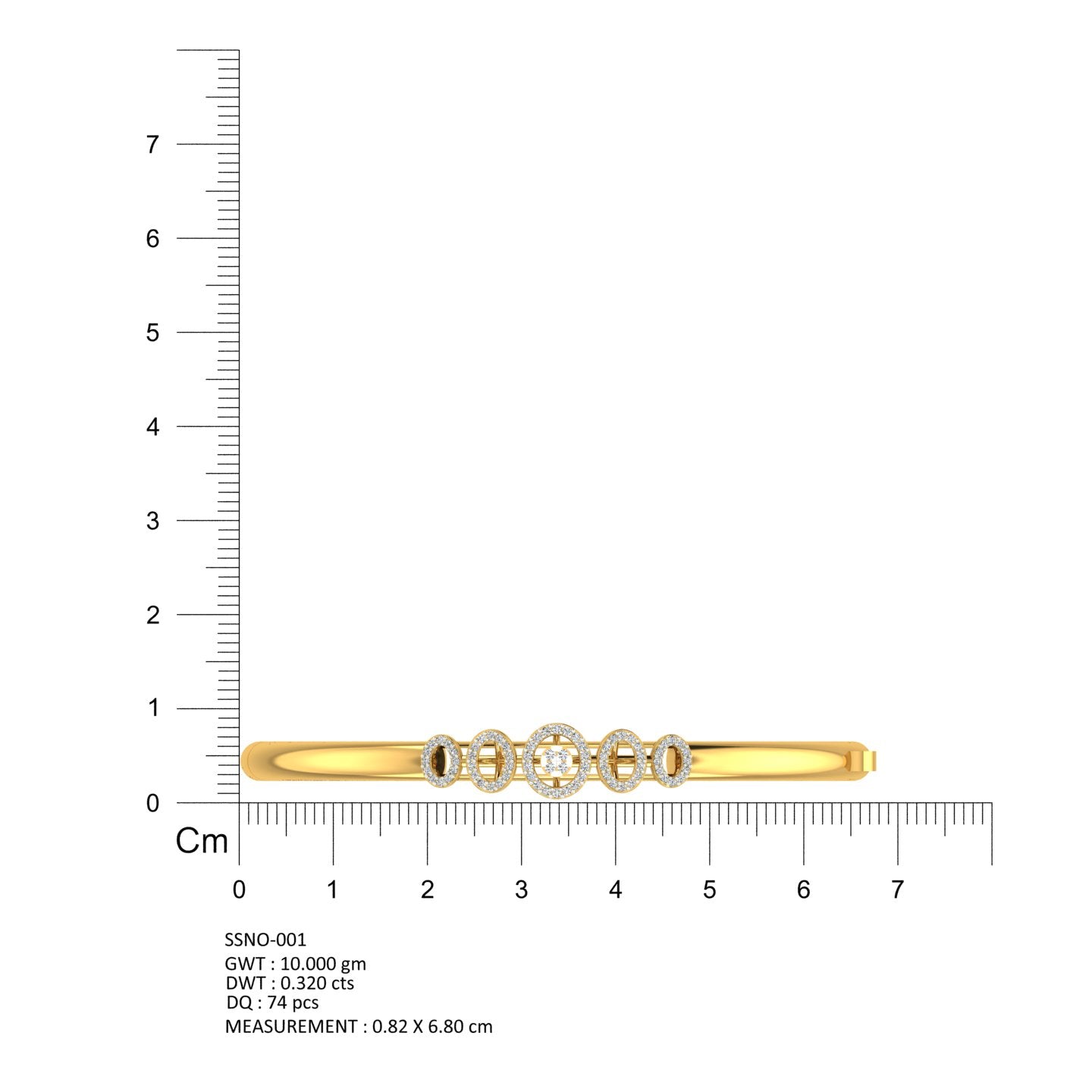 Celestial Orbit Diamond Bangle