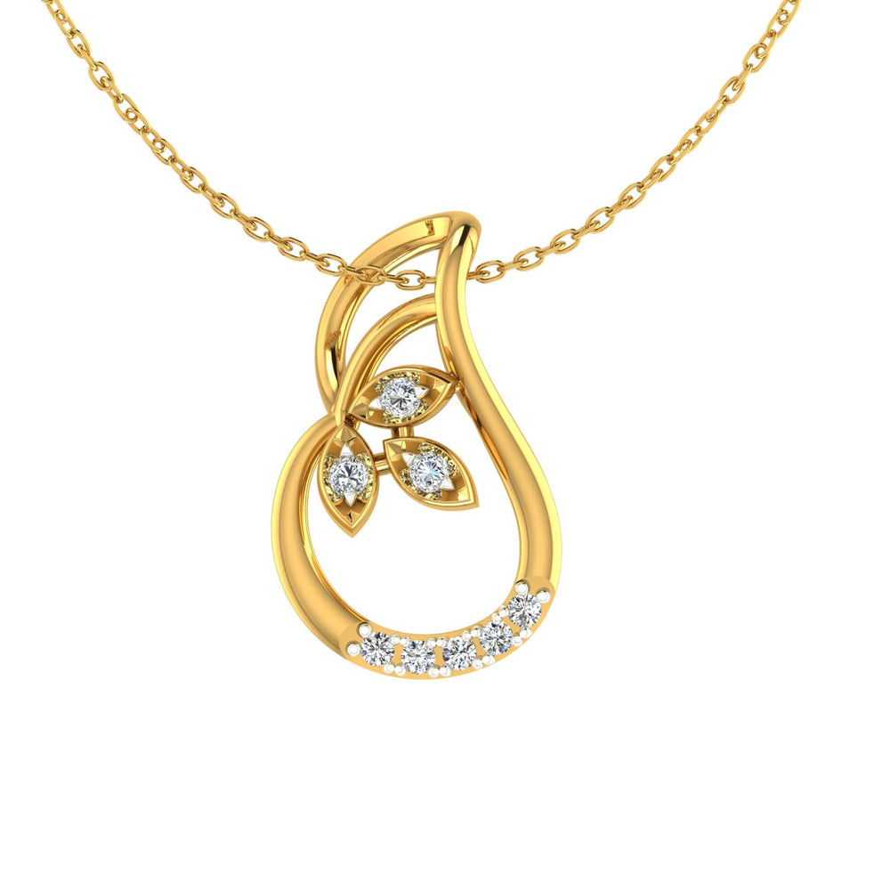 Golden Dewdrop Pendant