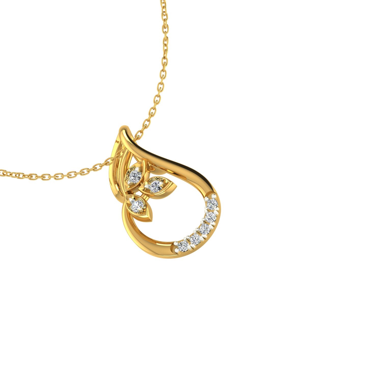 Golden Dewdrop Pendant