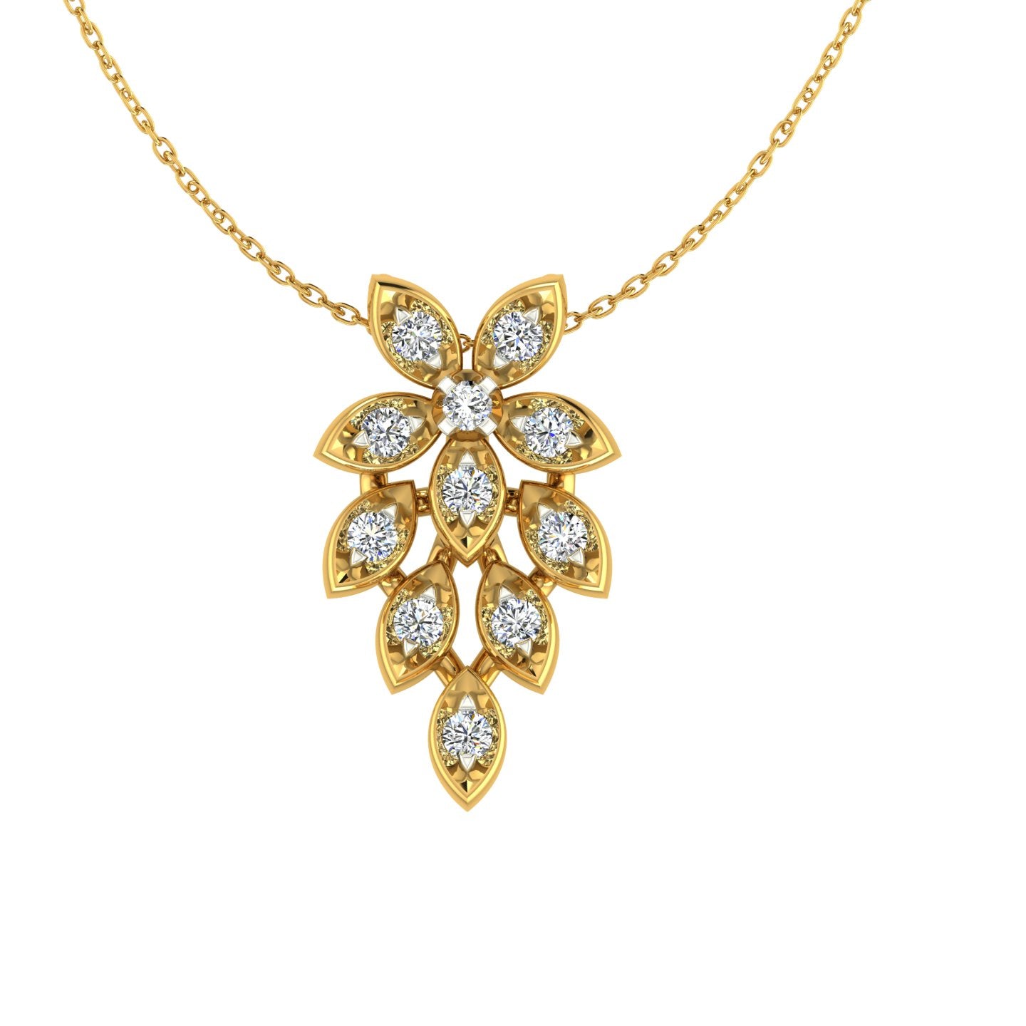 Floral Cascade Pendant