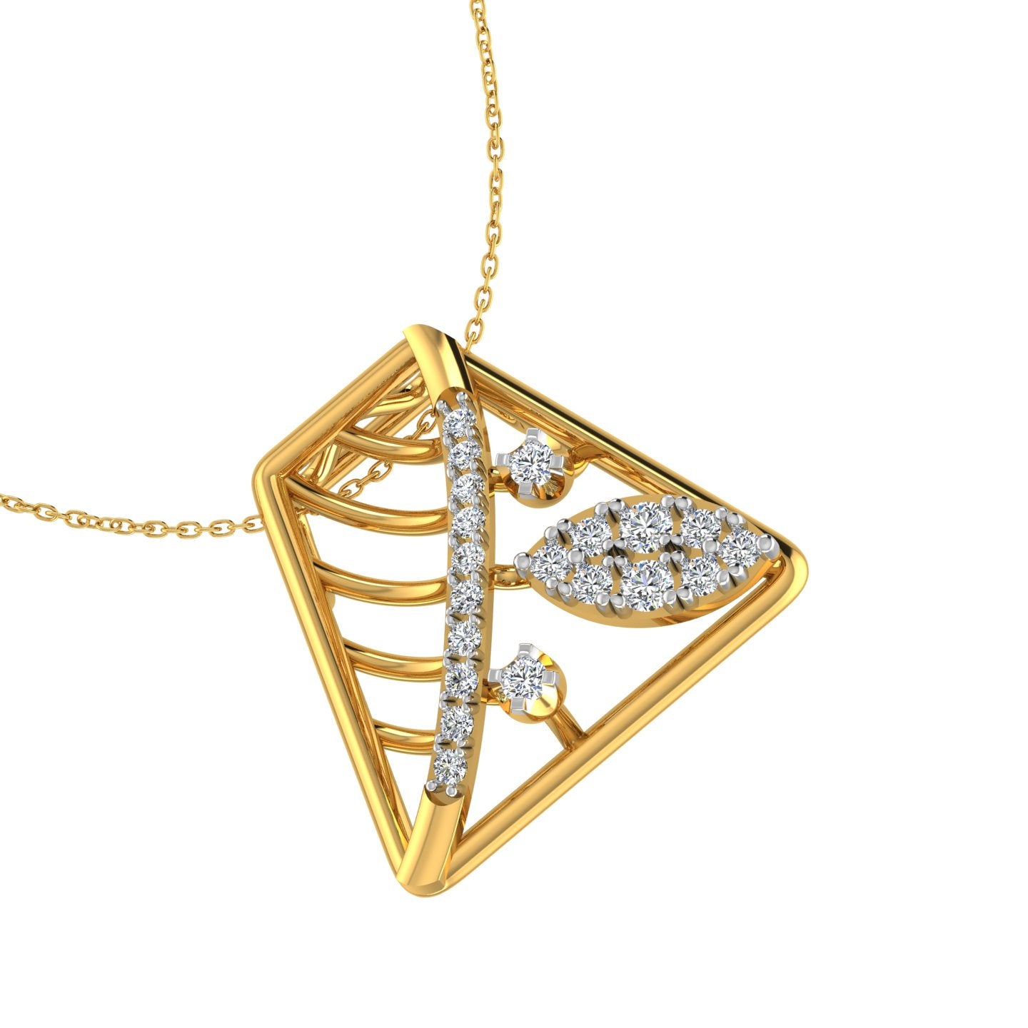 Diamond Leaf Pavilion Pendant