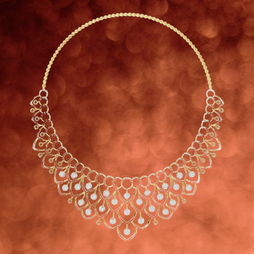 Celestial Cascade Diamond Necklace