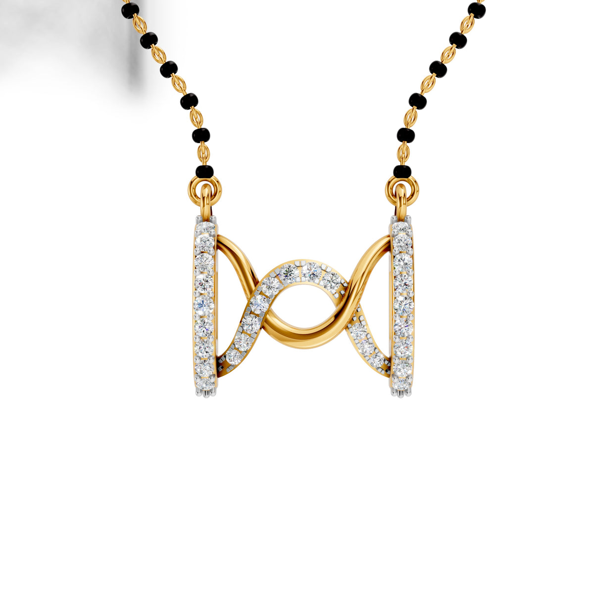 Infinity Wave Diamond Mangalsutra