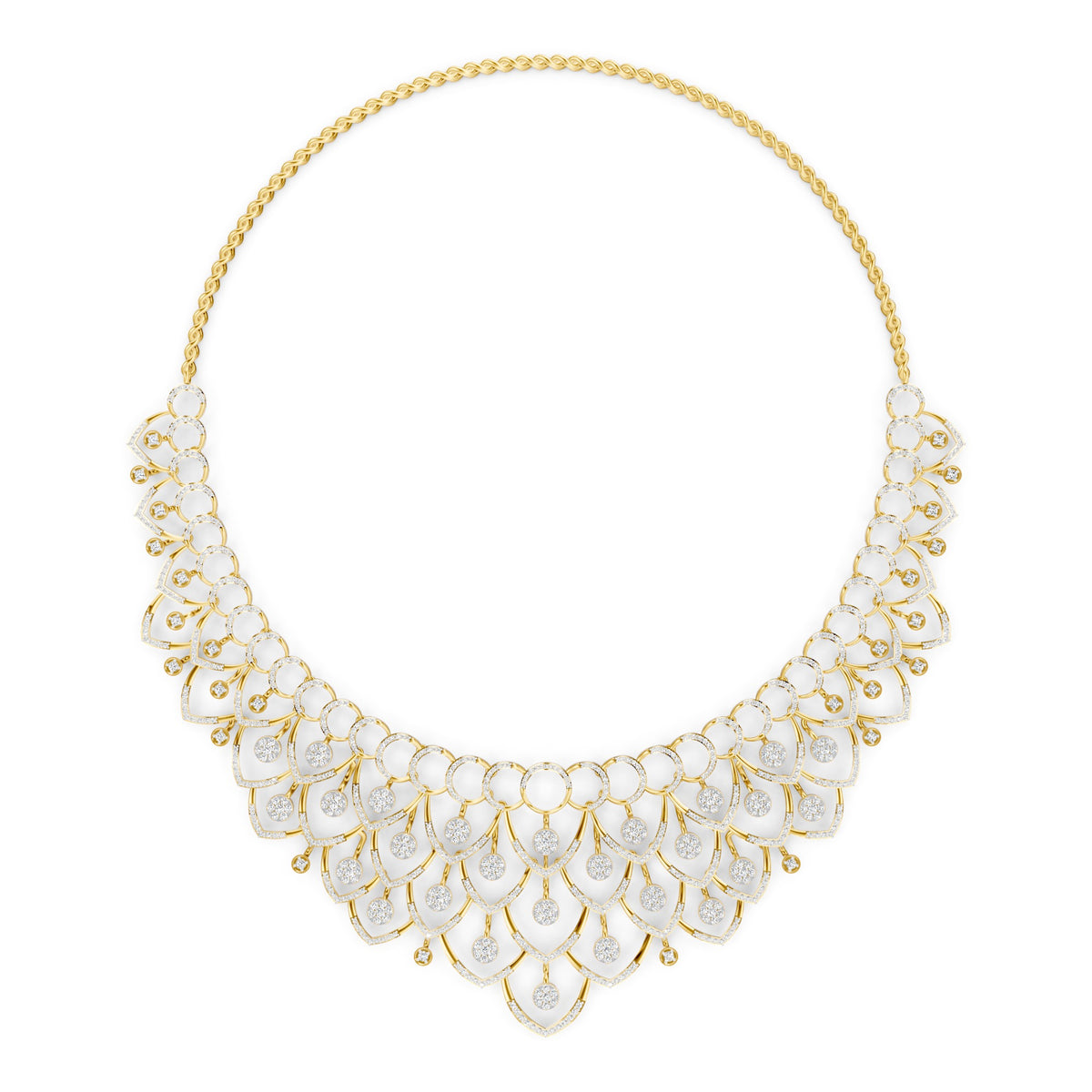 Celestial Cascade Diamond Necklace
