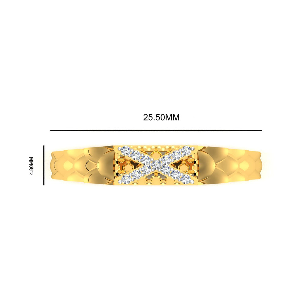 Royal Crest Diamond Gents Ring