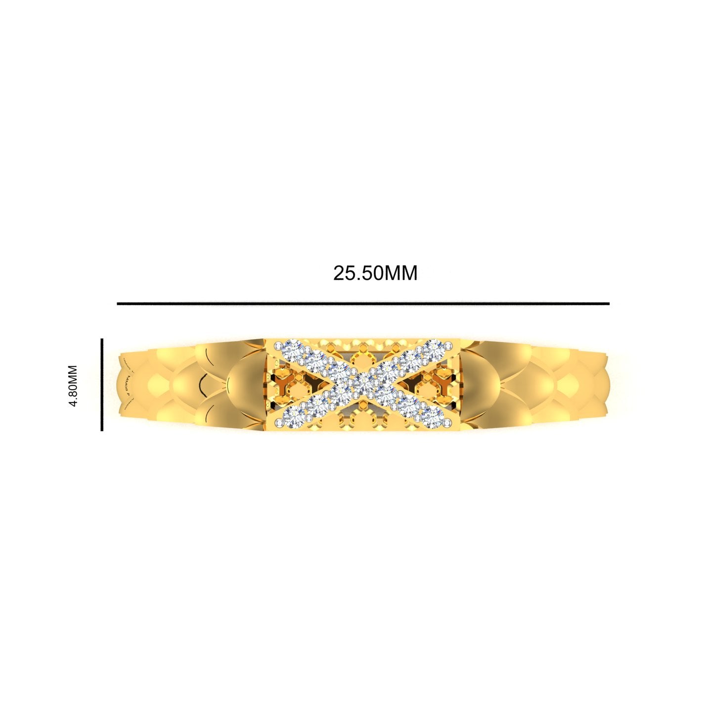 Royal Crest Diamond Gents Ring
