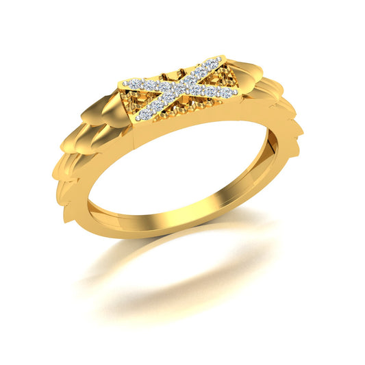 Royal Crest Diamond Gents Ring