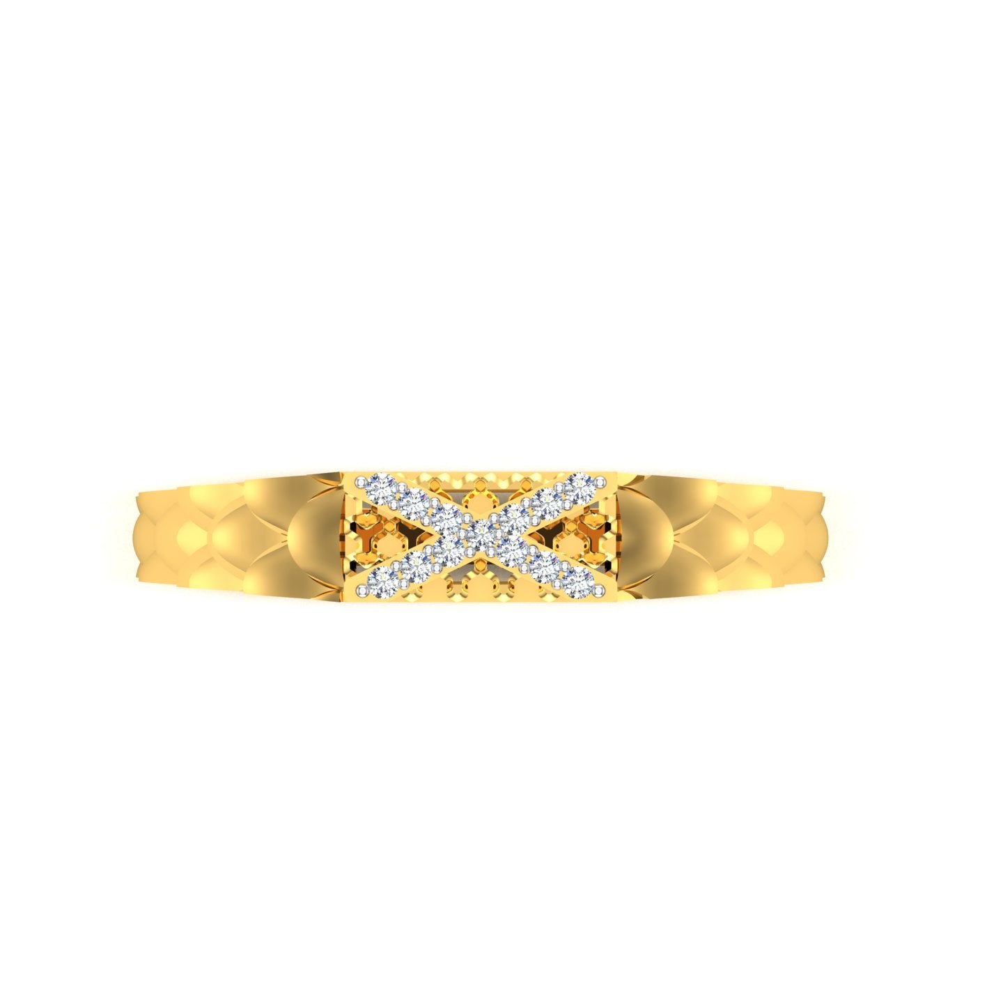 Royal Crest Diamond Gents Ring